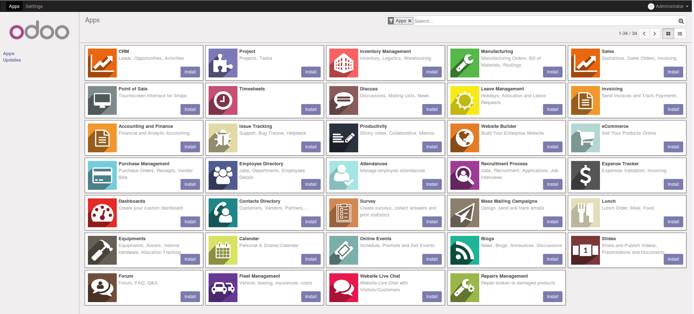 Odoo 10 applications Odoo 10 applications